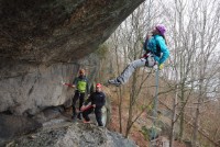 Via Ferrata med luftig rappellering