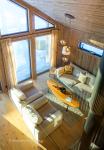 View on the living room from the loft.
