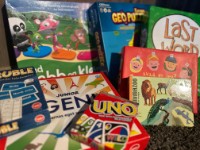 Lots of family games to be found at the cabin.