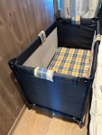 1 travel cot and 1 highchair for small children available at the cabin.