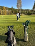 Very nice golf course with nice views 40 min. drive from the cabin.
